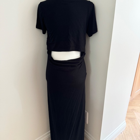 LNA T-Shirt Low Back Maxi Dress Black Size Small - Picture 2 of 8